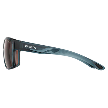 BEX - Pillar Sunglasses in Clear Lake Blue & Brown