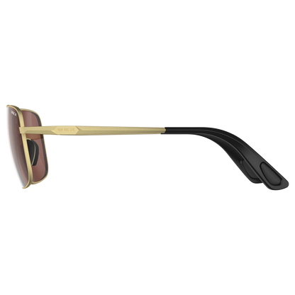 BEX- Porter Sunglasses in Matte Gold & Brown