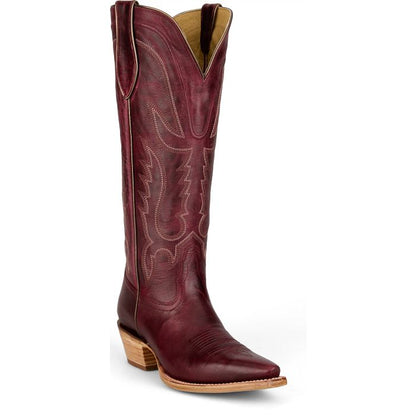 Tony Lama Burgandy Jess 15" Boots