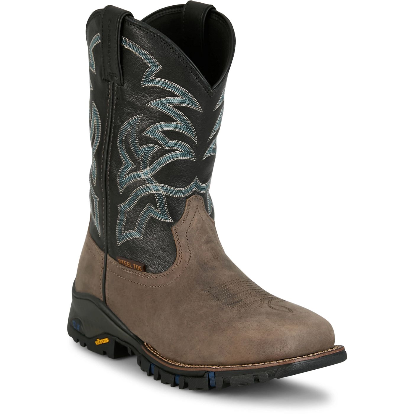 Tony Lama Gray Roustabout 11" Steel Toe Waterproof Work Boots