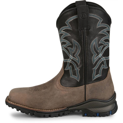 Tony Lama Gray Roustabout 11" Steel Toe Waterproof Work Boots
