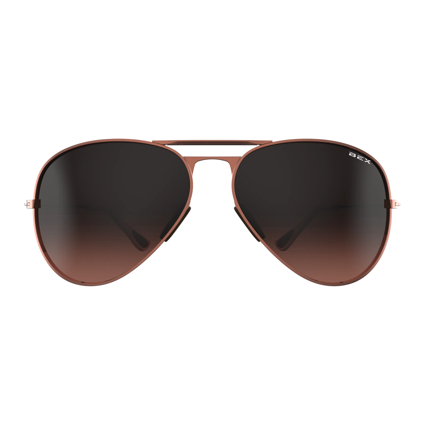 BEX - Wesley Sunglasses in Rose Gold & Brown