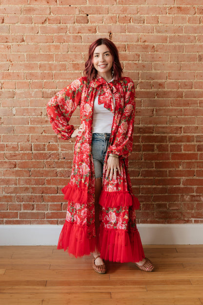 Red Rose Kimono