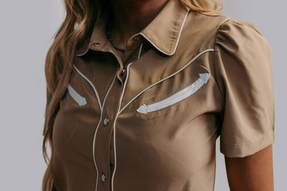 Tan Button Down Shirt