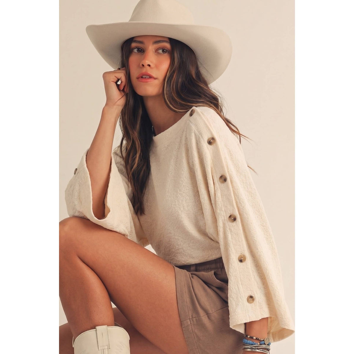 Minimal Chic Dolman Sleeve Knit Top