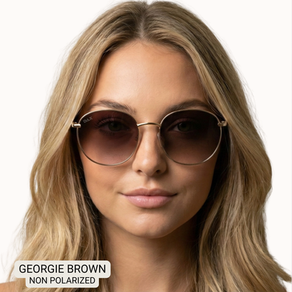 Georgie - Women's Large Round Sunglasses