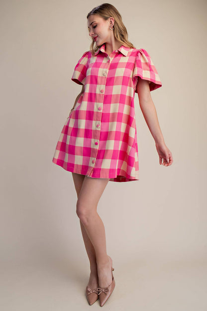Checkered Mini Dress