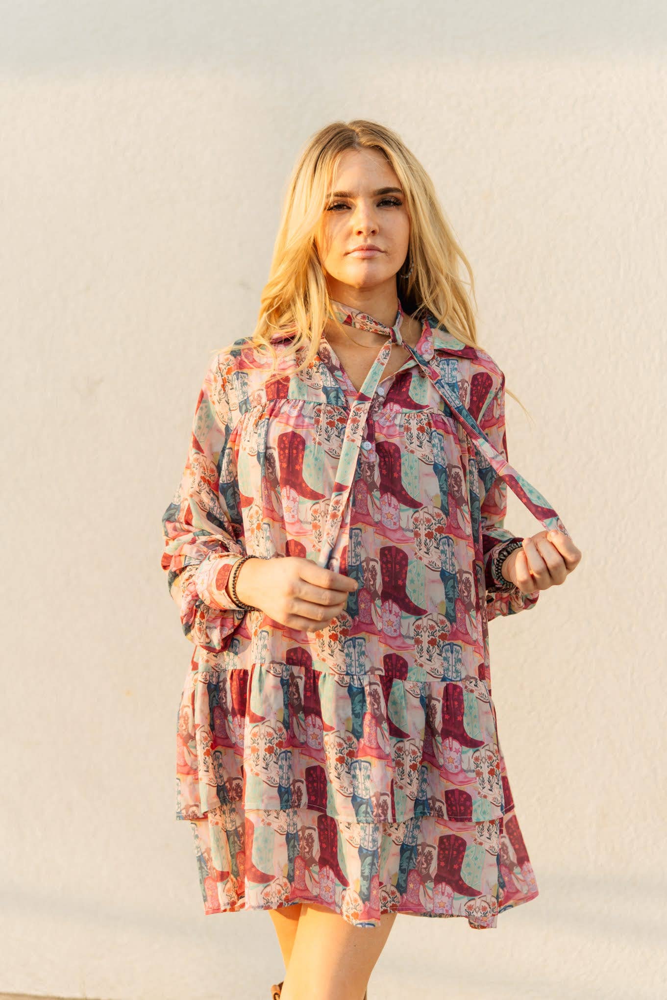 Turq Haven Funky Boot Dress