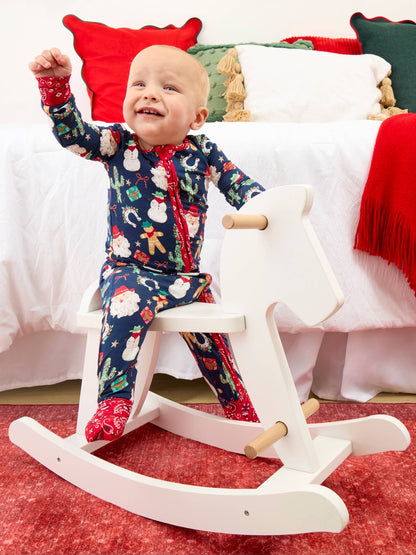 SoftSnooze™ Baby Santa Footie Pajamas