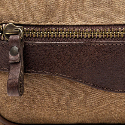 Campaign Waxed Canvas Toiletry Shave Kit