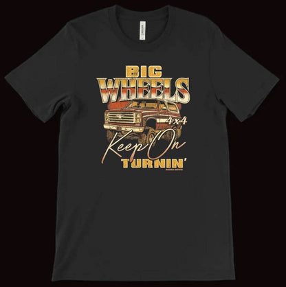Black Big Wheels Tee