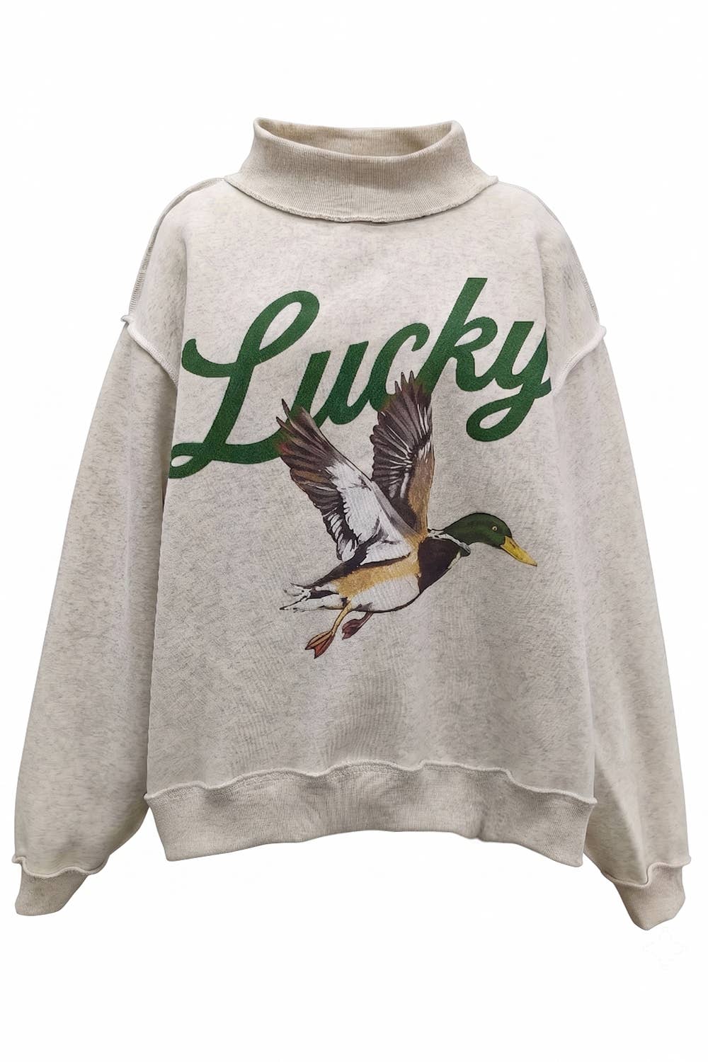 BUCKETLIST 'Lucky & Mallard' Mock-Neck Sweatshirt