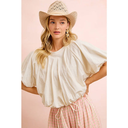 Bubble Sleeve Top