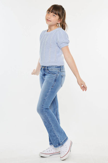 KanCan Aster Mid Rise Flare Kid Jeans