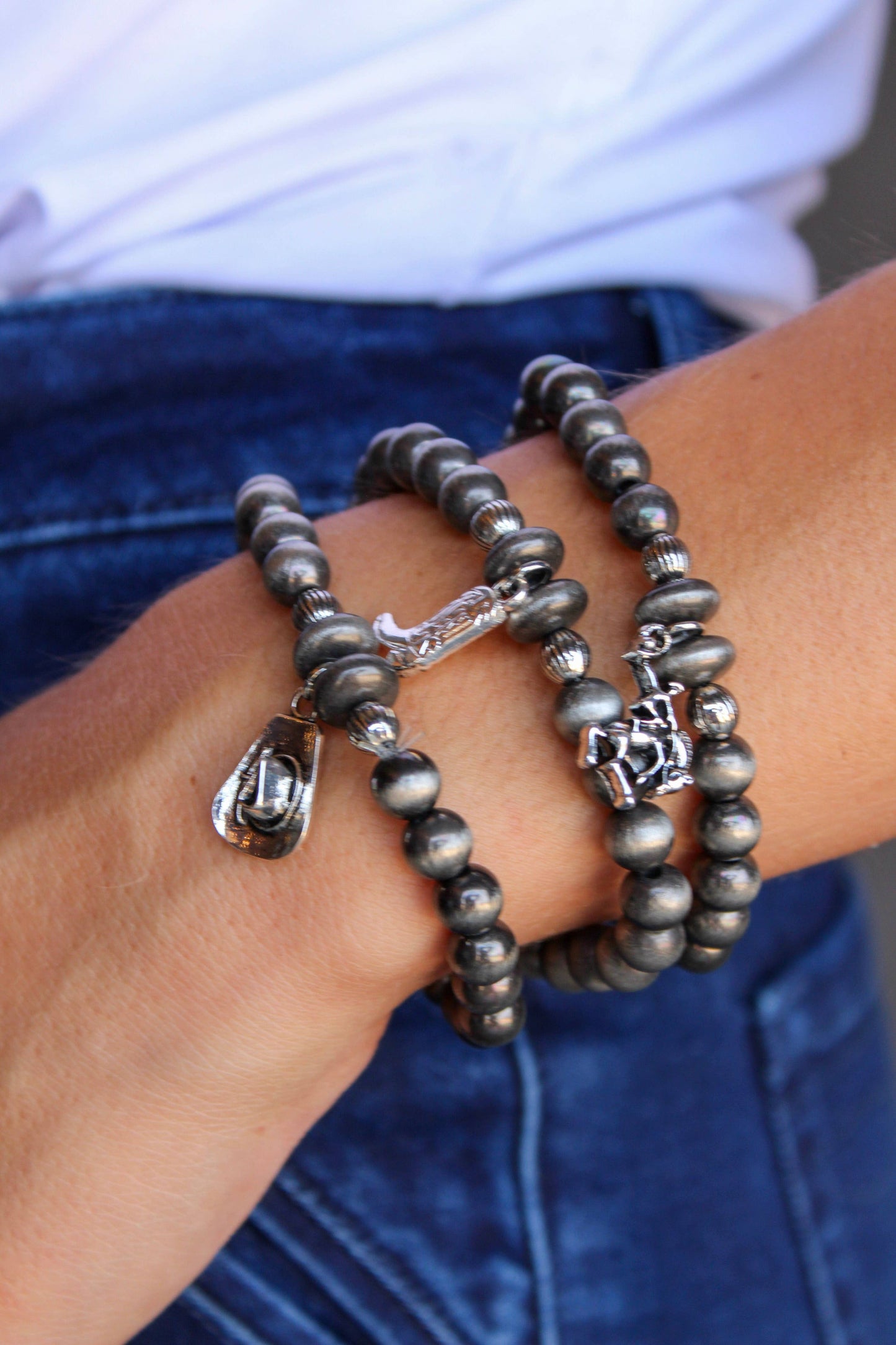 West & Co. 3pc Bracelet Set w/ Charms