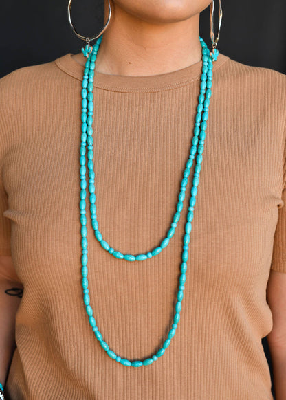 West & Co. Green Turquoise Beaded Necklace