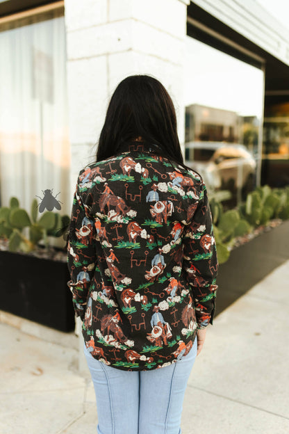 Brushy Pop Blouse