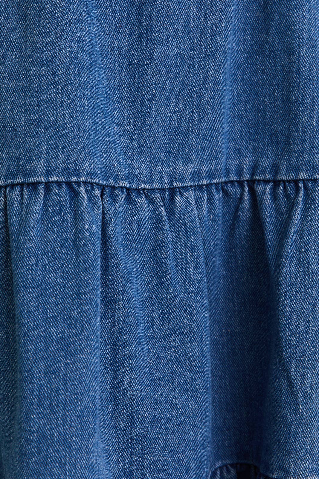 Spaghetti Strap Tiered Denim Dress