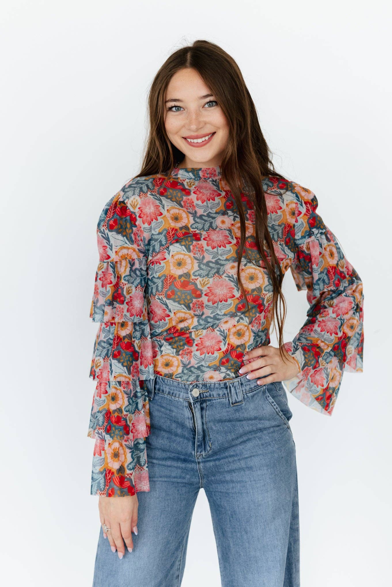 Vintage Poppy Blouse