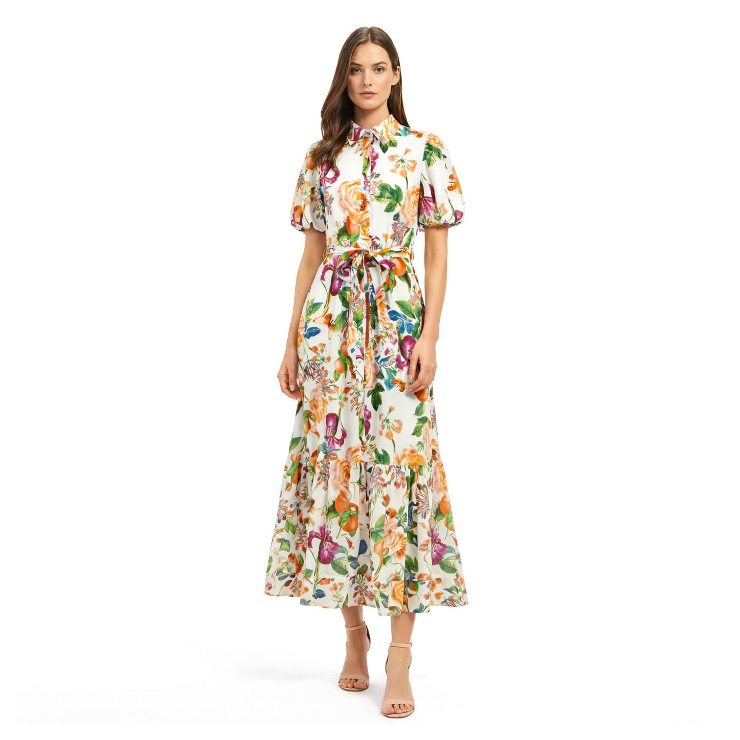 Tangerine Bloom Dress