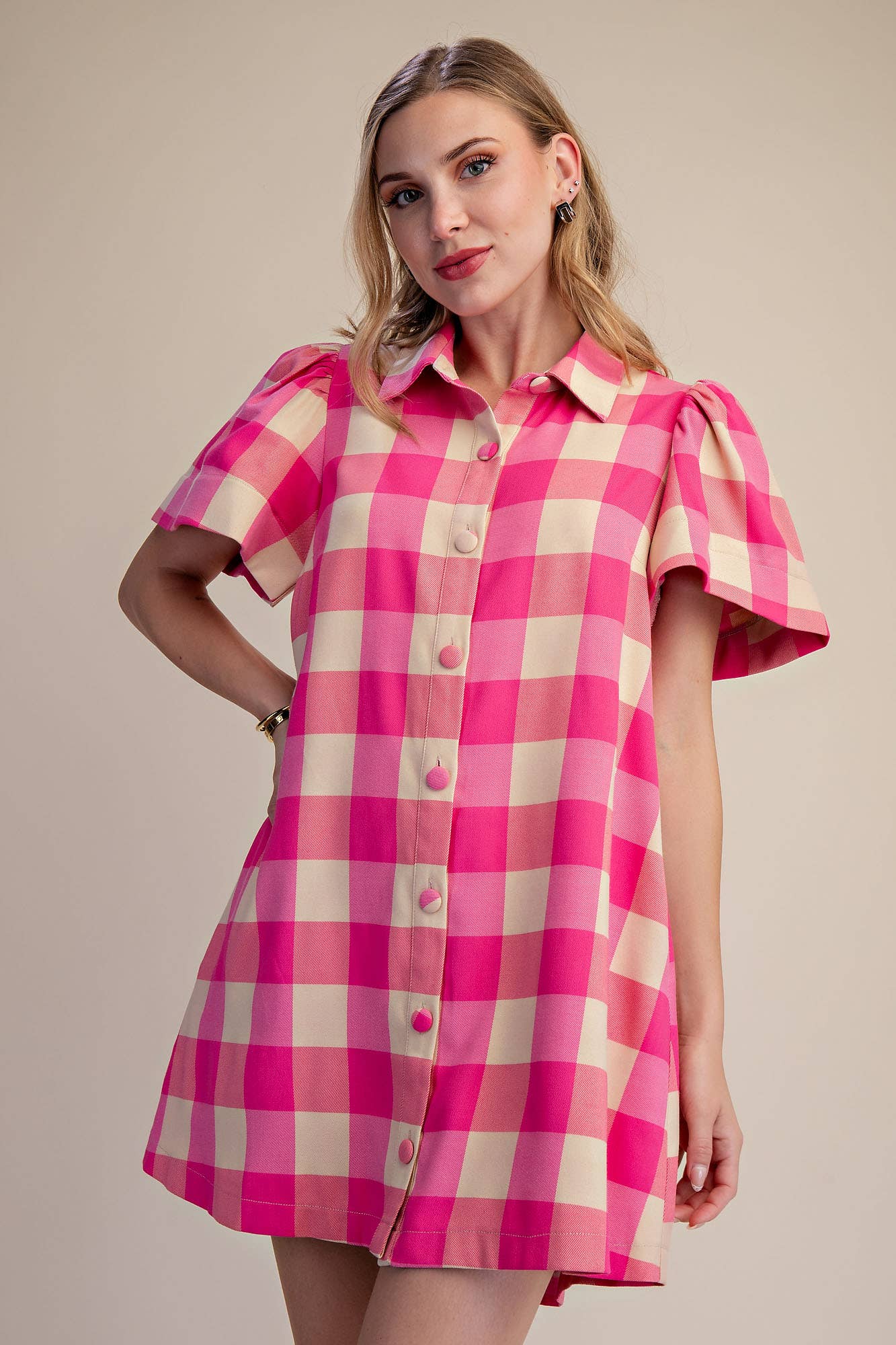 Checkered Mini Dress
