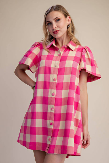Checkered Mini Dress