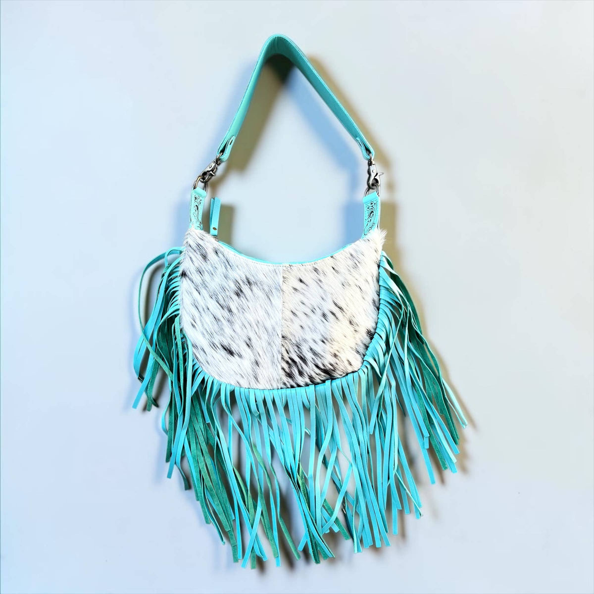 Turquoise Fringe Shoulder Bag