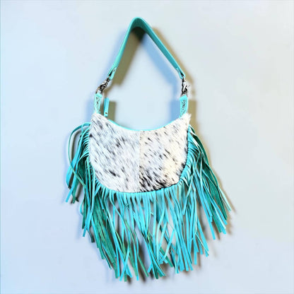 Turquoise Fringe Shoulder Bag