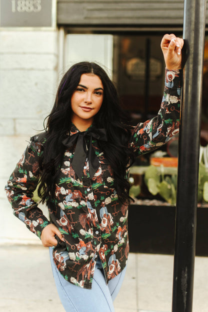 Brushy Pop Blouse