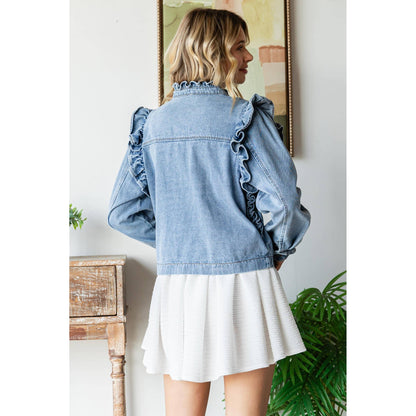 Ruffle Detail Jacket