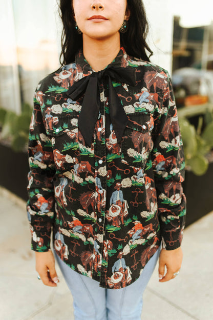 Brushy Pop Blouse
