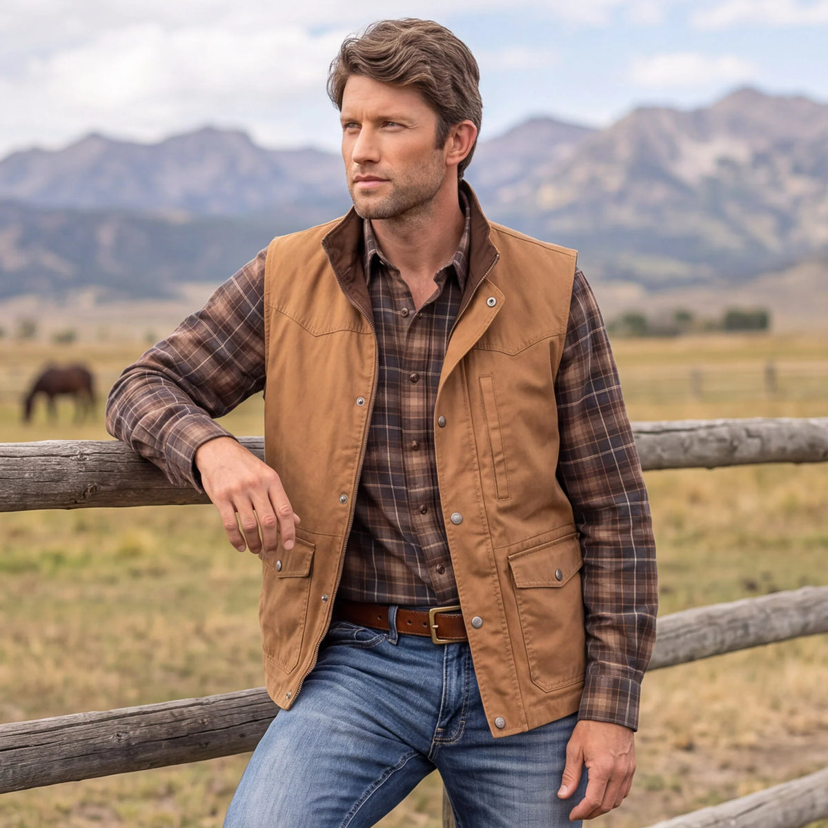 Madison Creek Outfitters Bandera Travel Twill Vest