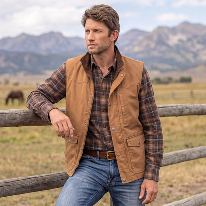 Madison Creek Outfitters Bandera Travel Twill Vest