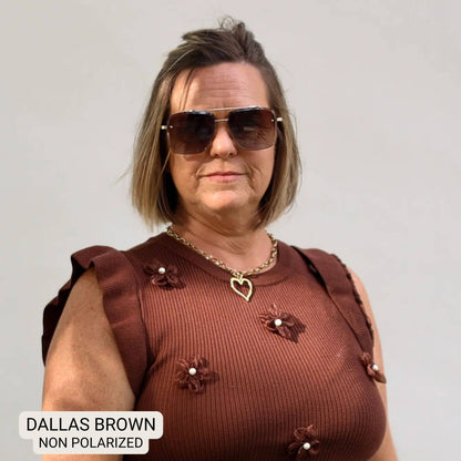Dallas - Women's Modern Aviator Sunglasses