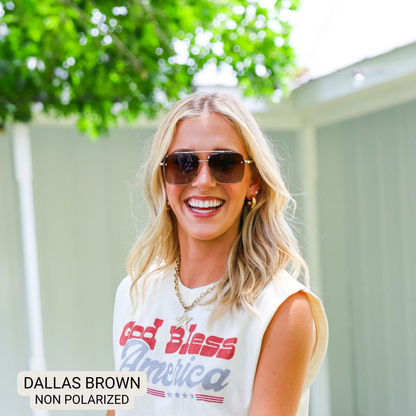 Dallas - Women's Modern Aviator Sunglasses