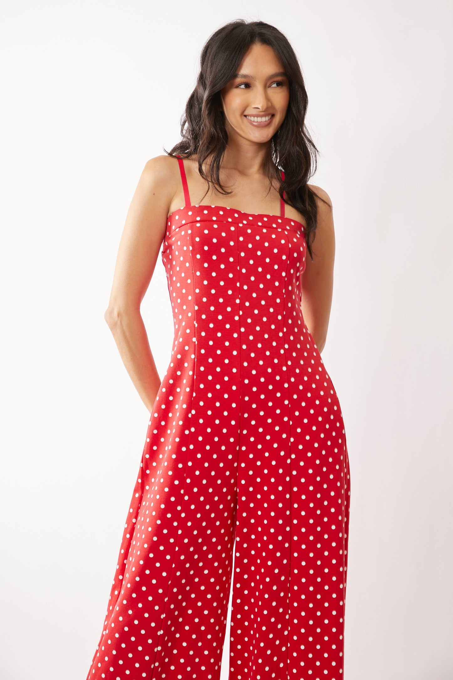 Red Polka Dot Jumpsuit