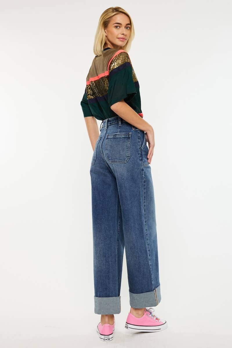 Haylee Ultra High Rise 90's Wide Jeans