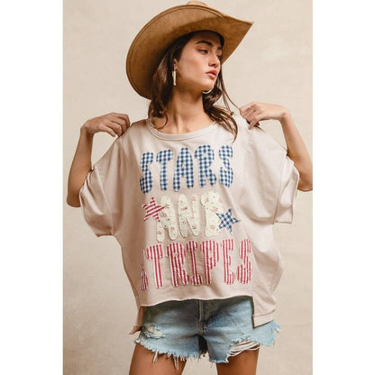 Stars & Stripes Patchwork Top