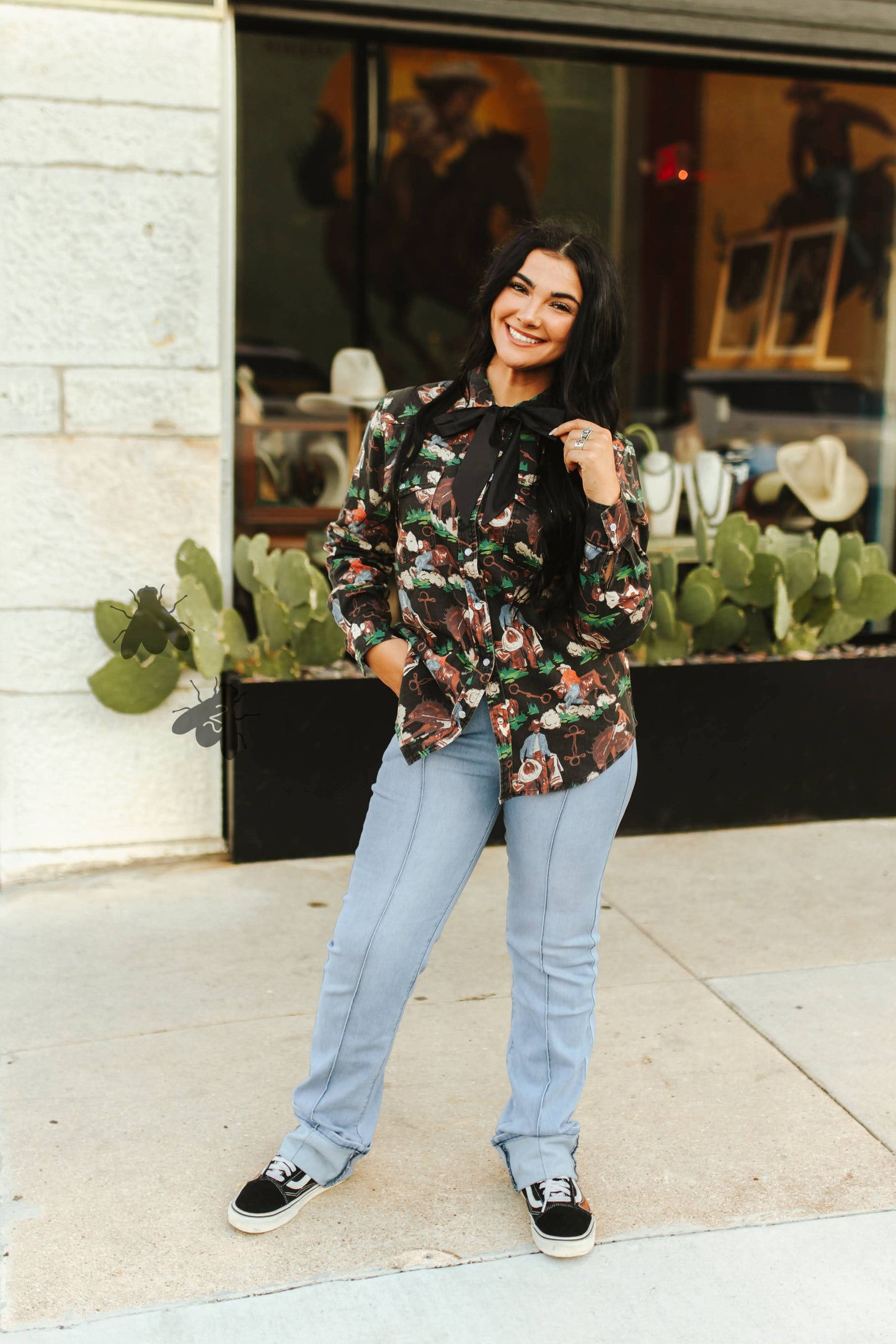 Brushy Pop Blouse