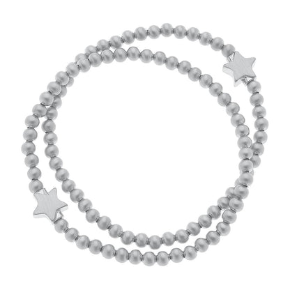 Star Ball Bead Stretch Bracelets