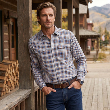 Madison Creek Outfitters Bisley Check Western Shirt