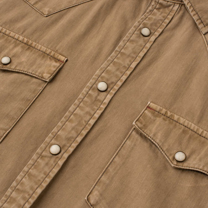 Madison Creek Outfitters Tan Bisley Signature Blend Western Shirt