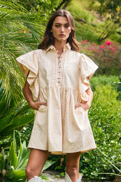 Floral Ruffled Mini Dress