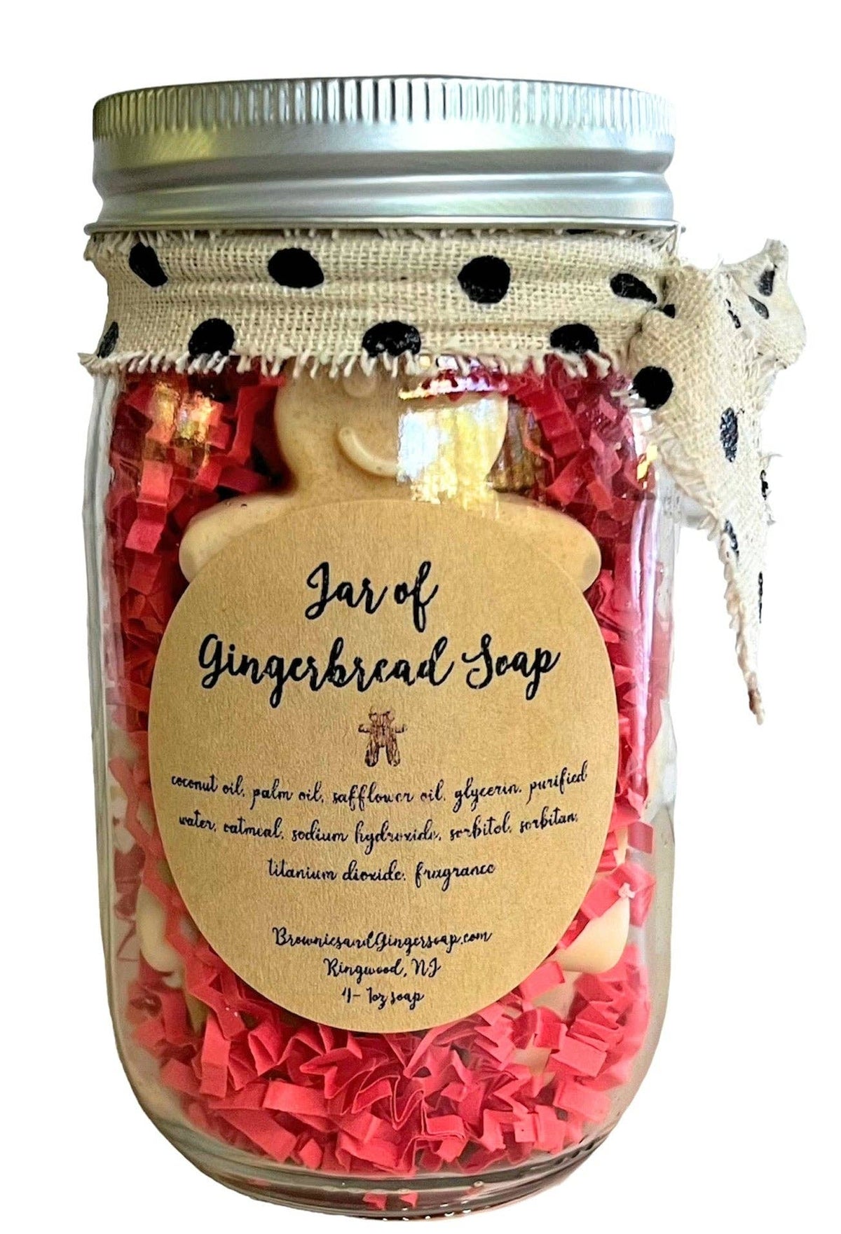 Jar of Gingerbread Soap