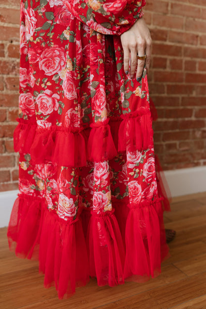 Red Rose Kimono