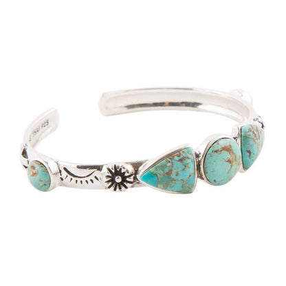 Barse Turquoise and Sterling Silver Cuff Bracelet