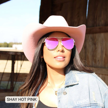 SHAY - Women's Polarized Large Hair Friendly Aviator