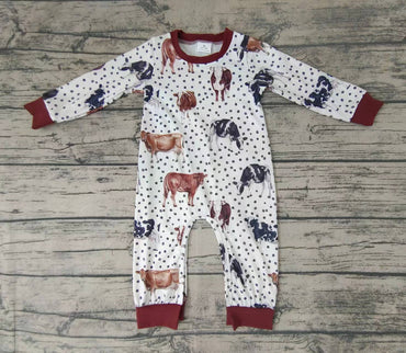Polka Dot Cow Pajamas