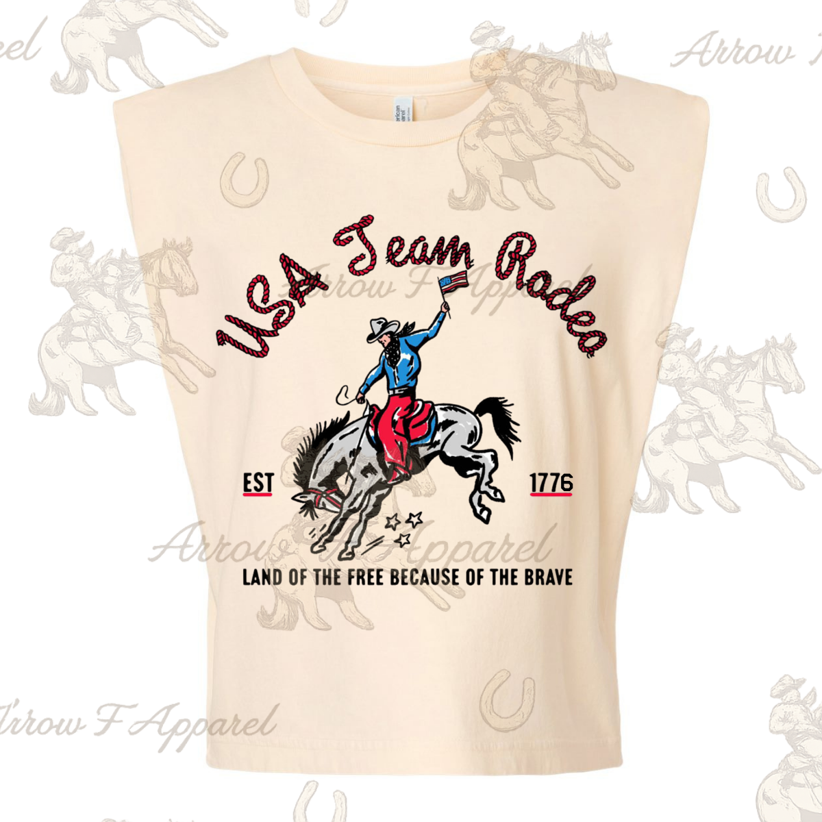 USA Team Rodeo Western Graphic Tank