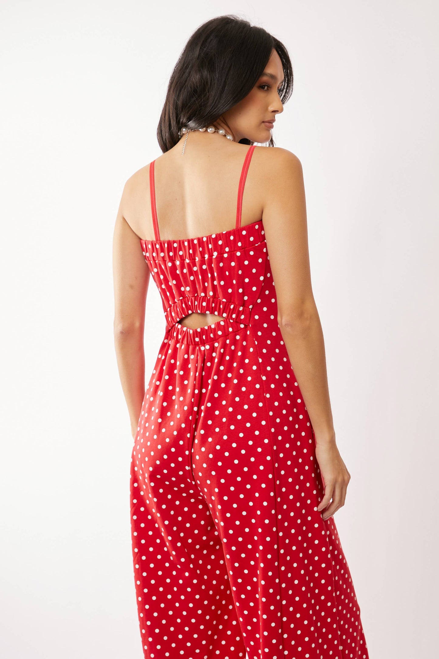 Red Polka Dot Jumpsuit